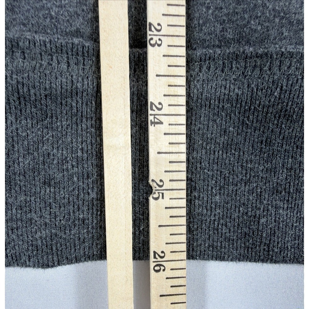 Aeropostale Sherpa Lined Hoodie Men's M Gray Full Zip Distressed - Picture 11 of 12